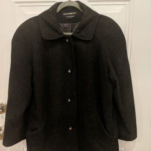 Donnybrook Black Wool Coat